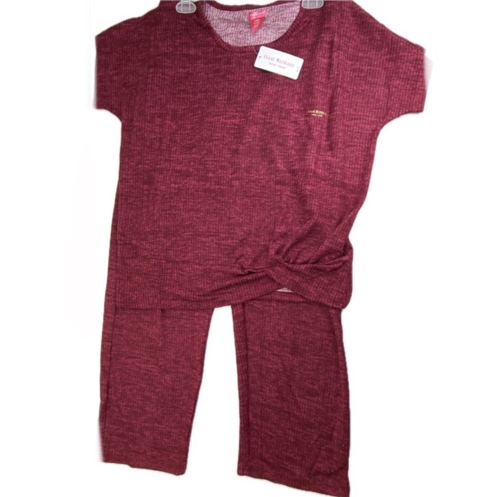 Isaac Mizrahi Casual Burgundy NWT  Lounge Set Burgundy Wine Color - Picture 16 of 16